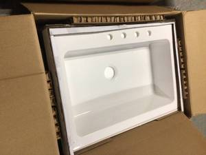3 Boxes of Sinks Various Sizes Conditions and Models See Pictures