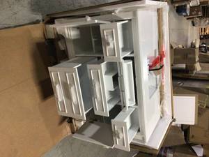 Melpark 48 in. W x 22 in. D Bath Vanity in White with Cultured Marble Vanity Top in White with White Sink by Home Decorators Collection