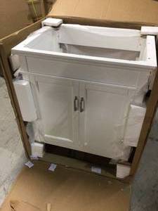 Ashburn 30 in. W x 21.63 in. D Vanity Cabinet in White by Home Decorators Collection