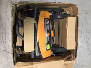 18 in. Cut Manual Push Non-Electric Walk Behind Reel Mower by Fiskars