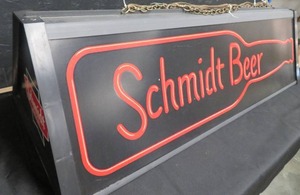 lot 5 image: SCHMIDT BEER POOL TABLE LIGHT