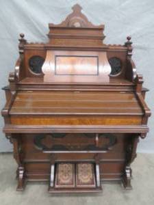 lot 63 image: WHITNEY & HOLMES PUMP ORGAN