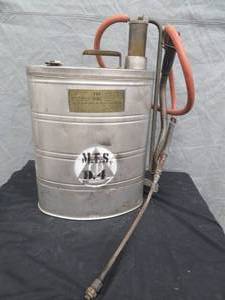 lot 111 image: VINTAGE FIRE PUMP # 150-S