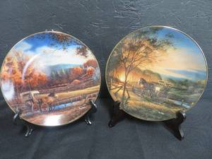 lot 122 image: 2 TERRY REDLIN COLLECTOR PLATES