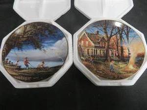 lot 124 image: 2 TERRY REDLIN COLLECTOR PLATES
