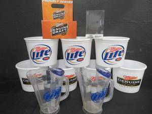 lot 150 image: VINTAGE MGD  MILLER LITE BEER  BAR LOT