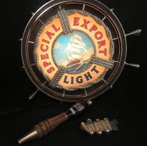 lot 152 image: SPECIAL EXPORT BAR LIGHT-AND  KEG TAPPER