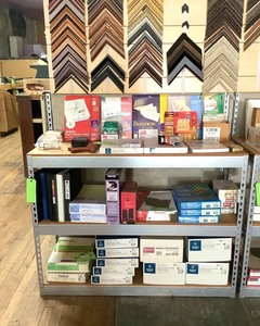 lot 35 image: Steel Framed Shelf