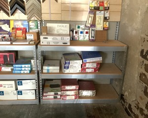 lot 28 image: Steel Framed Shelf