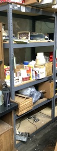 lot 70 image: Steel Framed Shelf