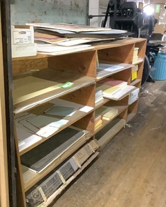 lot 83 image: Plywood Storage Shelf