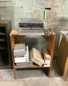 lot 18 image: Binder Machine and Boxes of Bindings