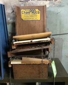 lot 93 image: Antique Paper Pad Making Jigs