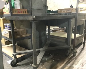 lot 17 image: Antique Industrial Table
