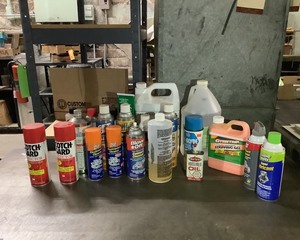lot 215 image: Cleaners, Lubricants
