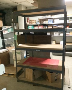 lot 137 image: Steel Framed Shelf
