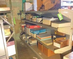 lot 141 image: Steel Display Shelving Unit