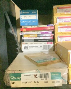 lot 102 image: Office Labels and More