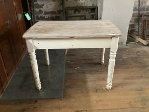 lot 213 image: Antique White Table
