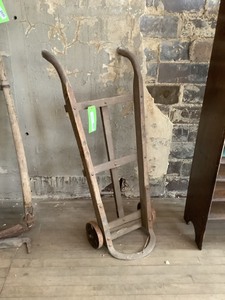 lot 214 image: Antique Warehouse Two Wheel Cart