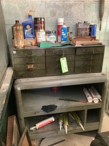 lot 98 image: Storage And Organization Shelves With Contents