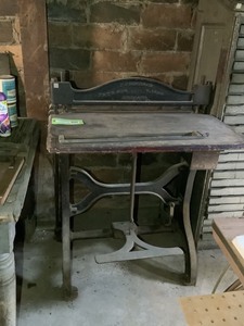 lot 10 image: Antique F. P. Rosback Perforation Table