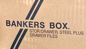 lot 185 image: Cardboard Bankers Boxes