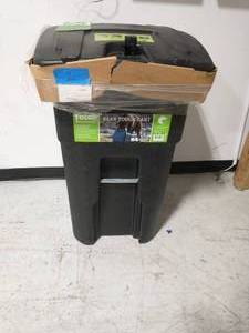 lot 2 image: TOTER 64 Gal. Black Bear-Tight Wheeled Trash Can
