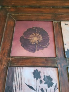 lot 20 image: Large Painted Metal Wall Decor