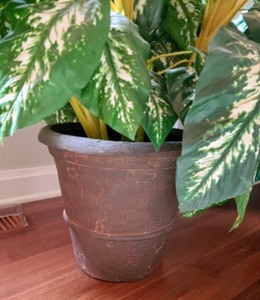 lot 75 image: Pair of Faux Potted Plants