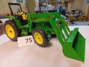 lot 75 image: Ertl John Deere 6410 with 640 Loader 116th Scale - No Box