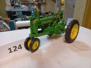 lot 124 image: Ertl John Deere 116th Scale - No Box, A is written in Marker on the Sides