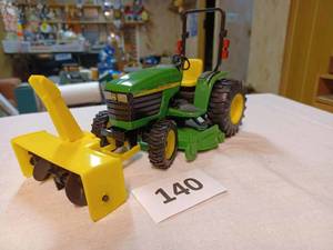 lot 140 image: Ertl John Deere 4310 with Mower Deck and Snow Blower 116th Scale - No Box