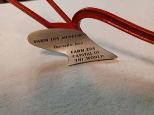 lot 164 image: Commemorative Souvenir Red Walking Plow from Farm Toy Museum Dyersville, Iowa