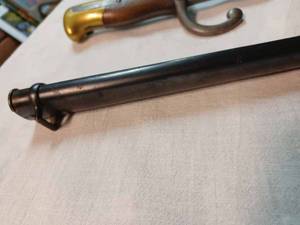 lot 173 image: 19th Century French Bayonet Inscribed Plot Etiemre Gamier 1887 Mr dormes de Saint Etienne