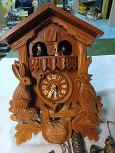 lot 178 image: Ornate Coo-Coo Clock, Edelweiss Der Frohliche Wanderer, Made in Germany