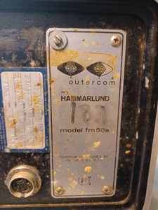 lot 185 image: Outarcom by Hammarlund Model fm50a Radio Transceiver and Outarcom by Hammarlund Mobile 2-Way Radio