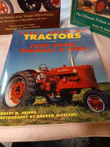 lot 216 image: Three Tractor Books 2-Hardcover and 1-Paperback Including Great American Tractors, Vintage Farm Tractors