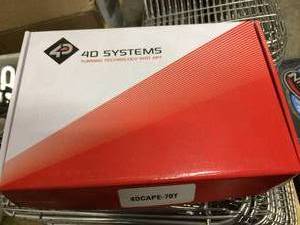 4D Systems 4DCAPE-70T 7.0 LCD CAPE with Resistive Touch Appears To Be New In Box