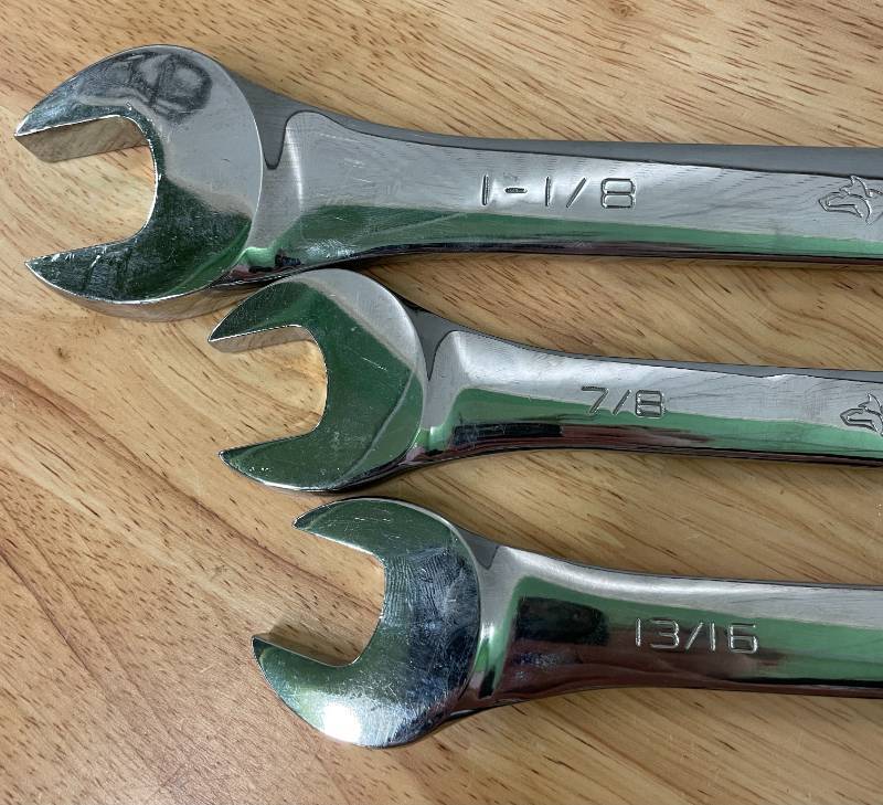 lot 86 image: Lot of 3 Husky SAE Wrenches