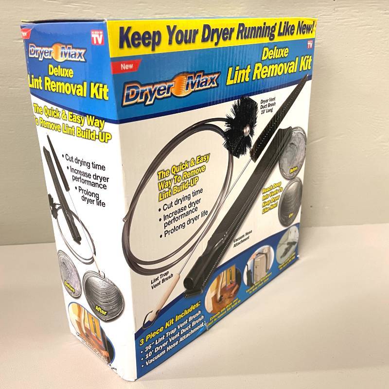 Dryer max clearance lint removal kit