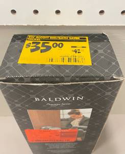 lot 111 image: Baldwin Alcott Satin NIckel Bed Bath Doorknob