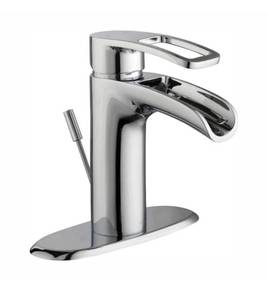 lot 14 image: Glacier Bay KISO Single Hole Single-Handle Low-Arc Bathroom Faucet in Chrome