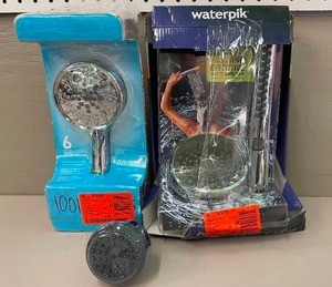 lot 49 image: Lot of Shower Heads- Moen and Waterpick