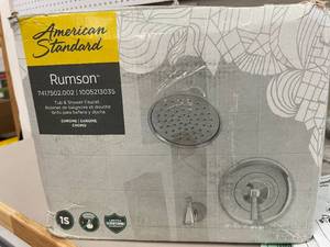lot 54 image: American Standard Rumson Single-Handle 1-Spray Tub & Shower Faucet Set-Chrome