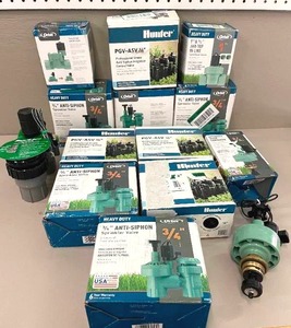 lot 74 image: Large lot of Orbit and Hunter Irrigation Sprinkler Valves