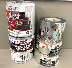 lot 64 image: Lot of Weather Proofing (windowdoor) and Premium FoilDuct Tape.