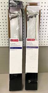 lot 81 image: Lot of 2 Delta Porter Collection 24 Towel Bars in Brushed Nickel
