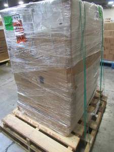 UNTOUCHED WHOLESALE PALLET CONTAINING 31 x 22 VANITY CABINET IN WHITE WITH ICE DIAMOND STONE TOP, MODEL SRWV13122D