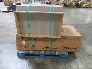 UNTOUCHED WHOLESALE PALLET CONTAINING TUB AND KITCHEN CABINET IN GREY